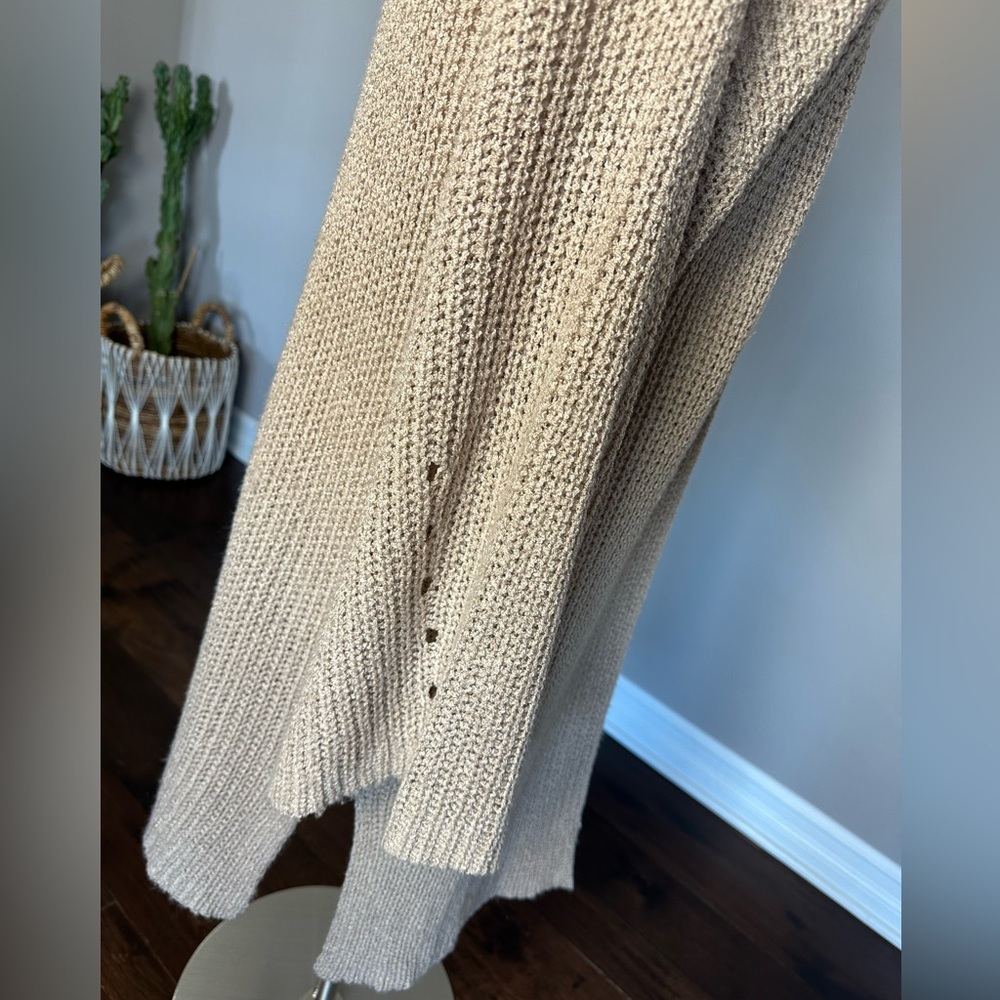 Boutique x Royal & Reese Duster Cardigan Boho Open Weave EUC Large - Picture 3 of 10
